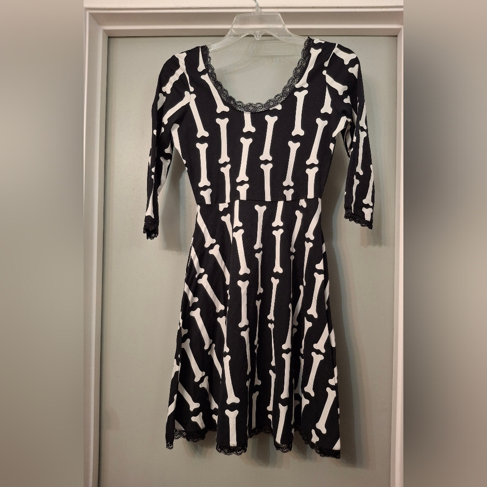 Sourpuss Bones Low Back  Dress